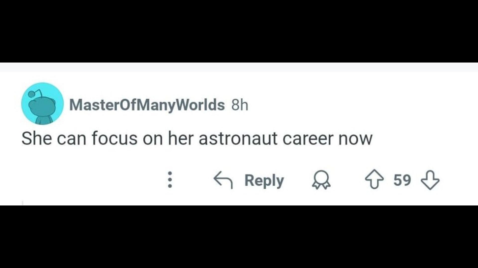 A netizen mocking Katy Perry. (Image via Reddit)